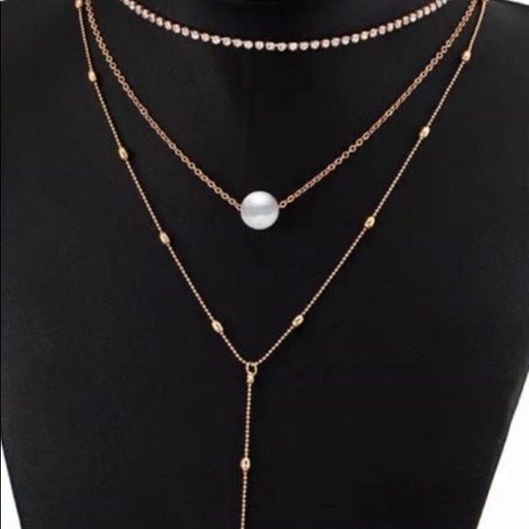 Stella Three Layer Necklace - Picture 3 of 3